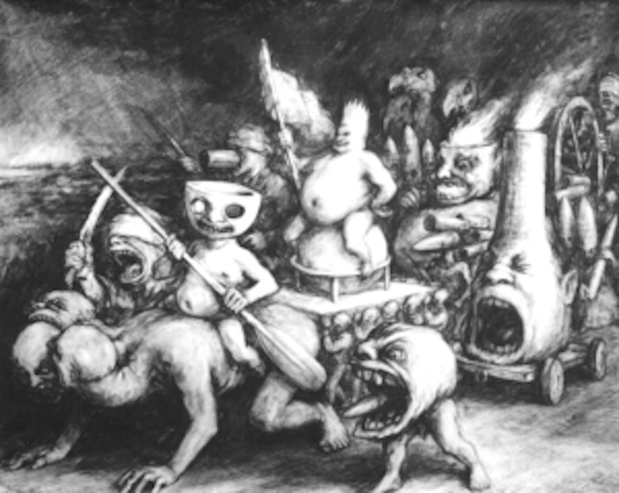 Paul Rumsey - charcoal drawing