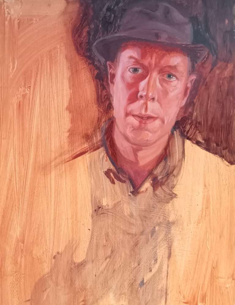 Unfinished Self Portrait - oil on panel - 51 x 76 cm - 2003