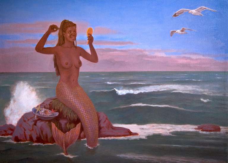 Mermaid - oil on canvas - 76 x 56 cm - 2006