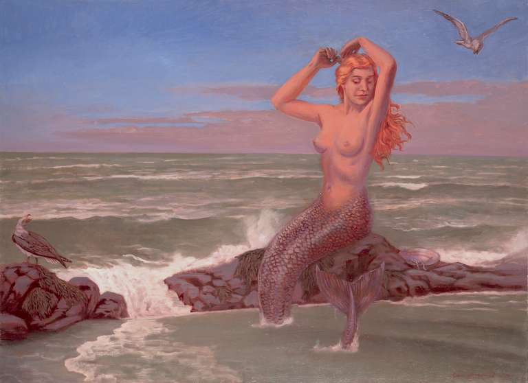 Mermaid - oil on canvas - 76 x 56 cm - 2006