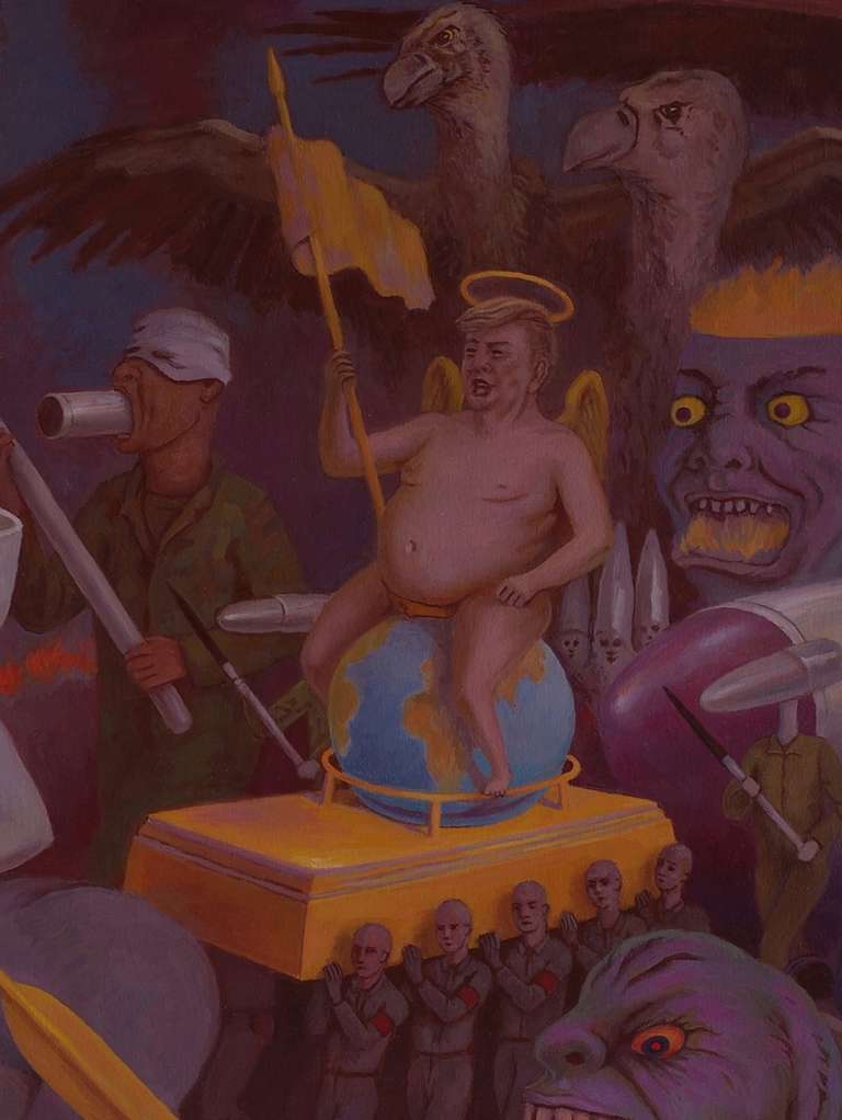 Triumph of Folly detail - oil on canvas - 2024