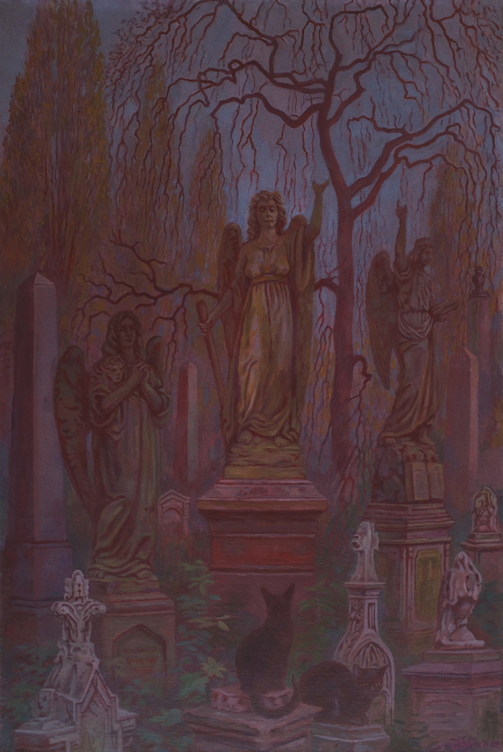 Angels - oil on canvas - 51 x 76 cm
