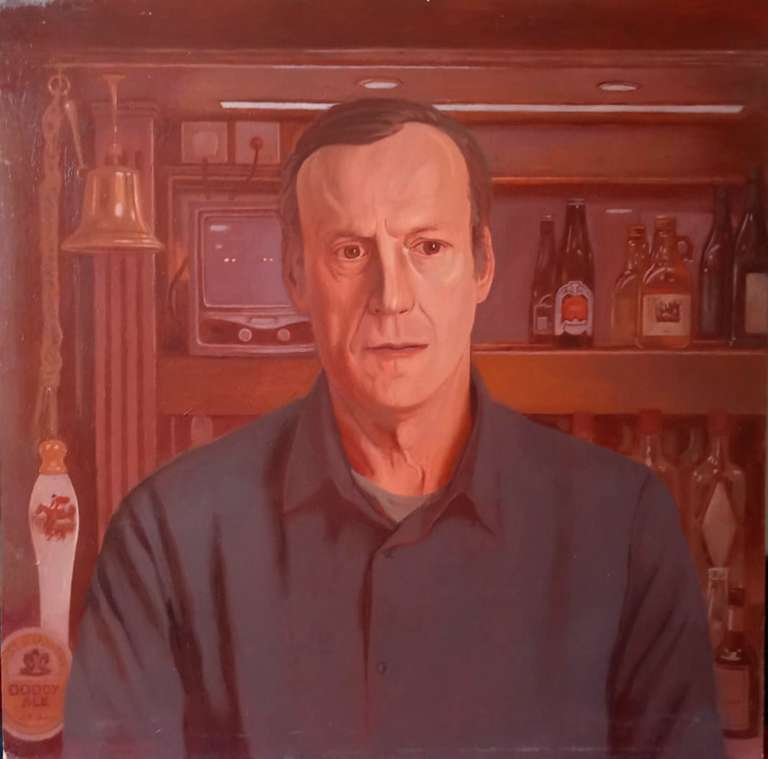 Roger the Dodger - oil on panel - 61 x 61 cm - 2004