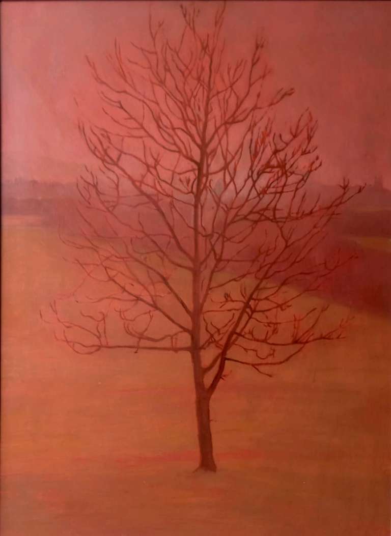 A Young Tree - oil on panel - 44 x 61 cm - 1986