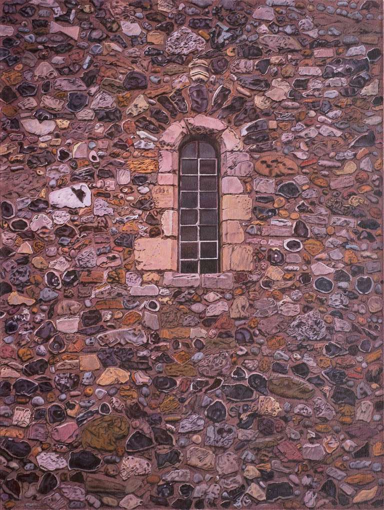 West Wall of All Saints - oil on canvas - 76 x 99 cm - 2017