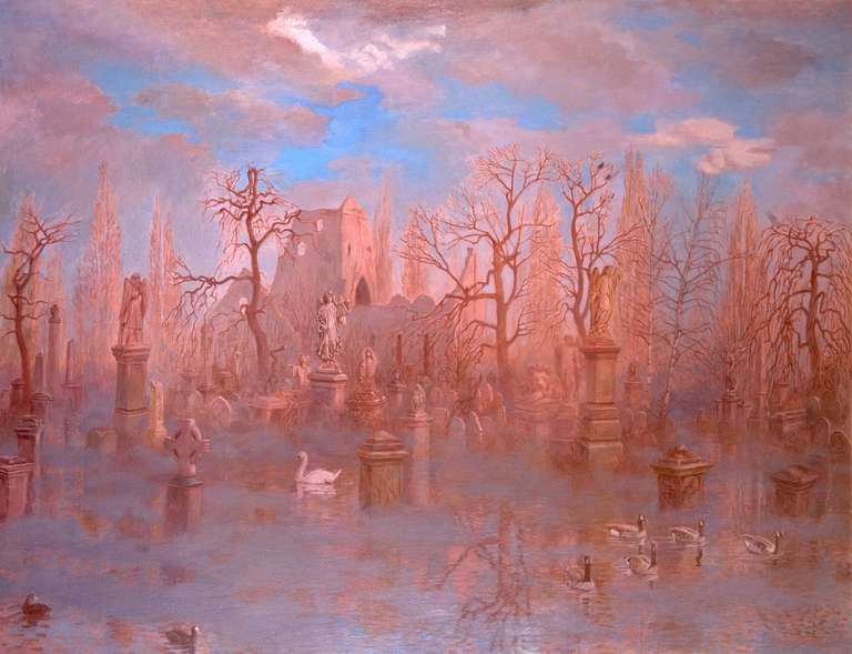 After the Floods Warm – oil on canvas – 101 x 76 cm - 1996
